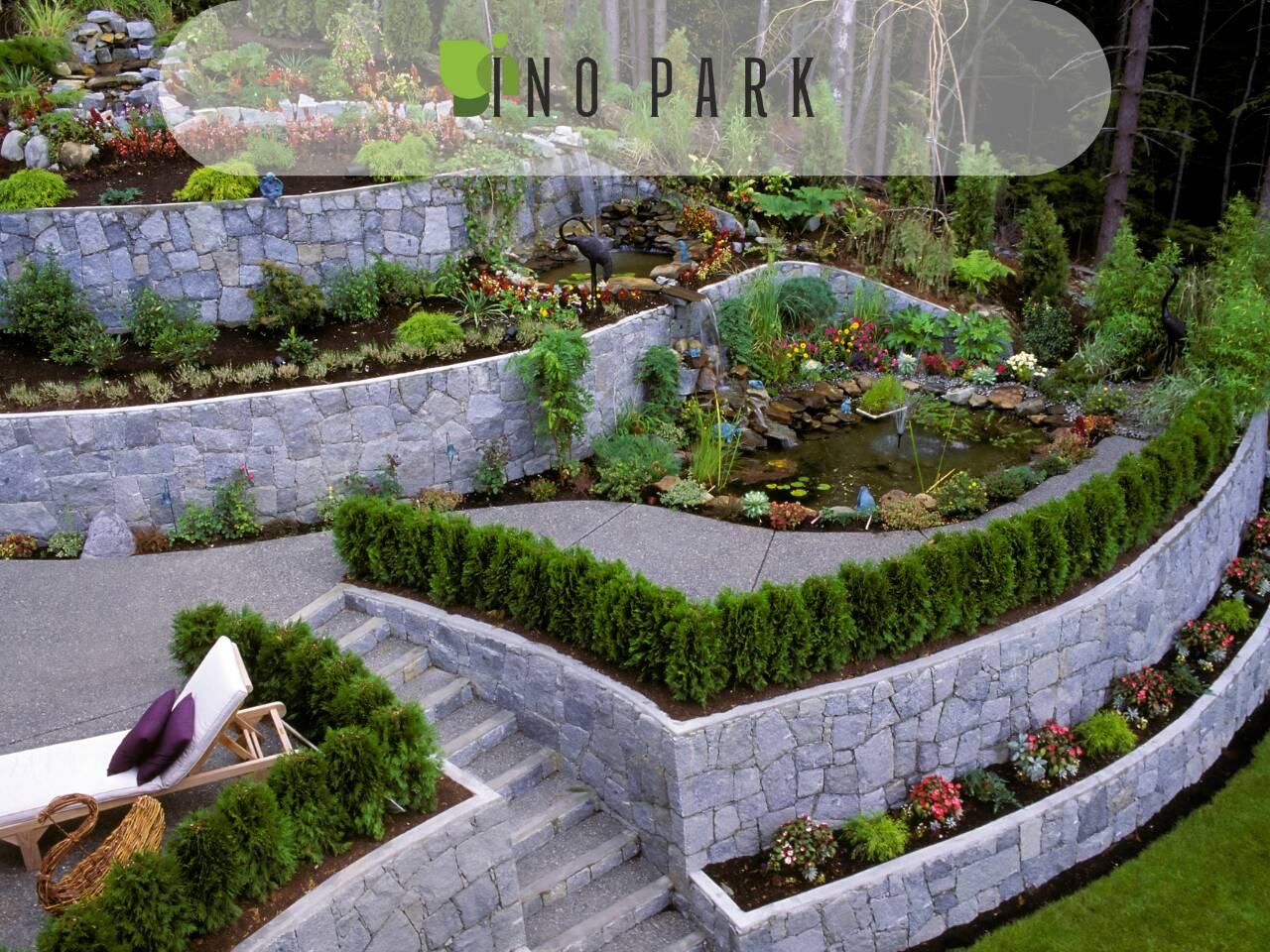 Подпорни стени и градинска архитектура